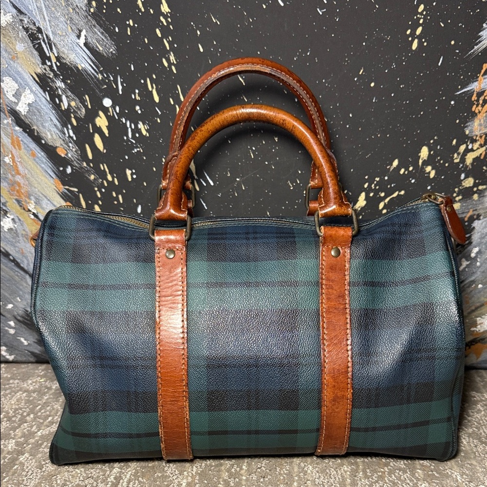 Polo by Ralph Lauren Tartan Blackwatch Boston with Leather Trim - Picture 4 of 13